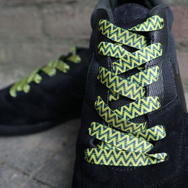 Bruised Banana laces design